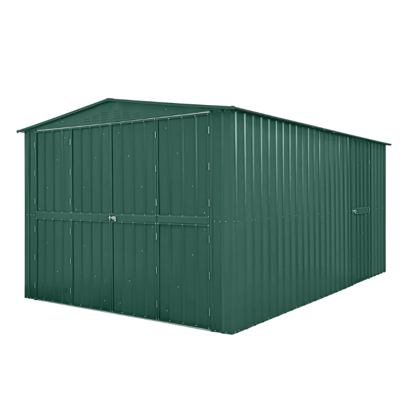 Globel Dual Door Steel Workshop Garage Shed | Maintenance-Free Metal Garden Storage