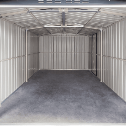 GlobelDualDoorSteelWorkshopGarageShed_Maintenance-FreeMetalGardenStorage