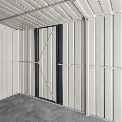 GlobelDualDoorSteelWorkshopGarageShed_Maintenance-FreeMetalGardenStorage