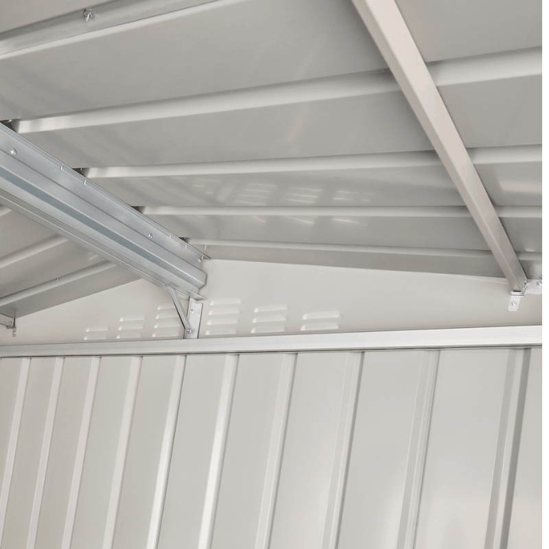 GlobelDualDoorSteelWorkshopGarageShed_Maintenance-FreeMetalGardenStorage
