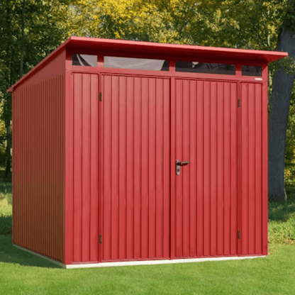 Hormann Berry Modern Style With Pent Roof– Premium Metal Shed