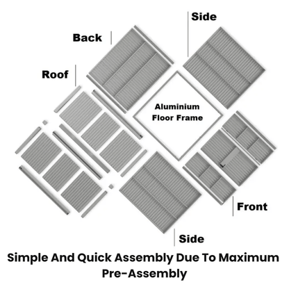 Hormann Berry Modern Style With Gable Roof – Premium Metal Shed