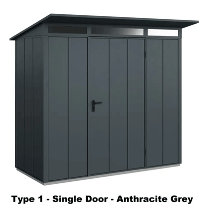 Hormann Berry Modern Style With Pent Roof– Premium Metal Shed