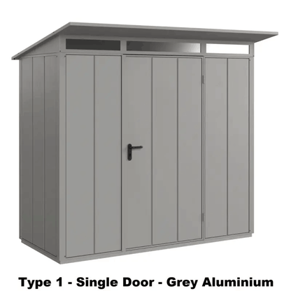 Hormann Berry Modern Style With Pent Roof– Premium Metal Shed