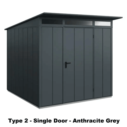 Hormann Berry Modern Style With Pent Roof– Premium Metal Shed