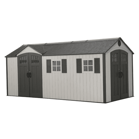 Lifetime 17.5 x 8 Dual Entry Shed- Model 60213- HDPE Heavy Duty Outdoor Storage