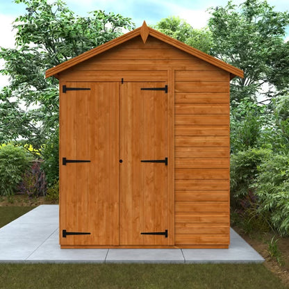Woodlands Flex Pent Modular Garden Shed with Double Doors – Customisable Layout, Toughened Glass, 12mm Shiplap Cladding