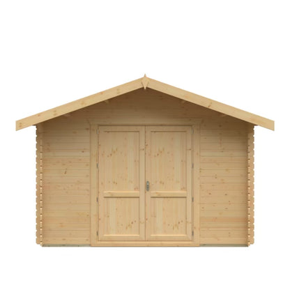 Woodlands Marlborough 28mm Log Cabin – UK Timber Garden Room for Hobby Space, Games room or Art Studio