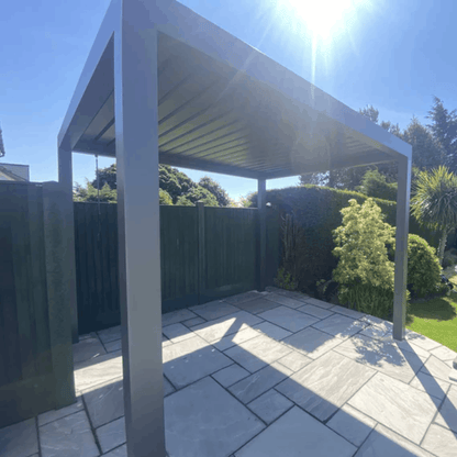 Luxe Manual Louvered Roof LED Aluminium Pergola