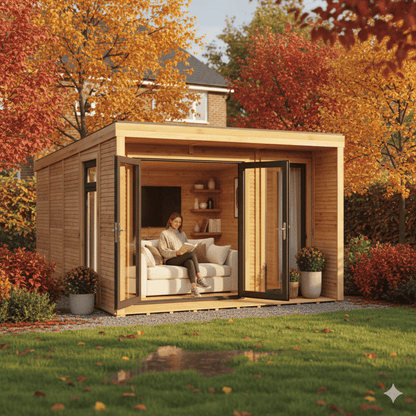Mercia Creswell 3x4m Insulated Garden Room – Modern UPVC Garden & Studio
