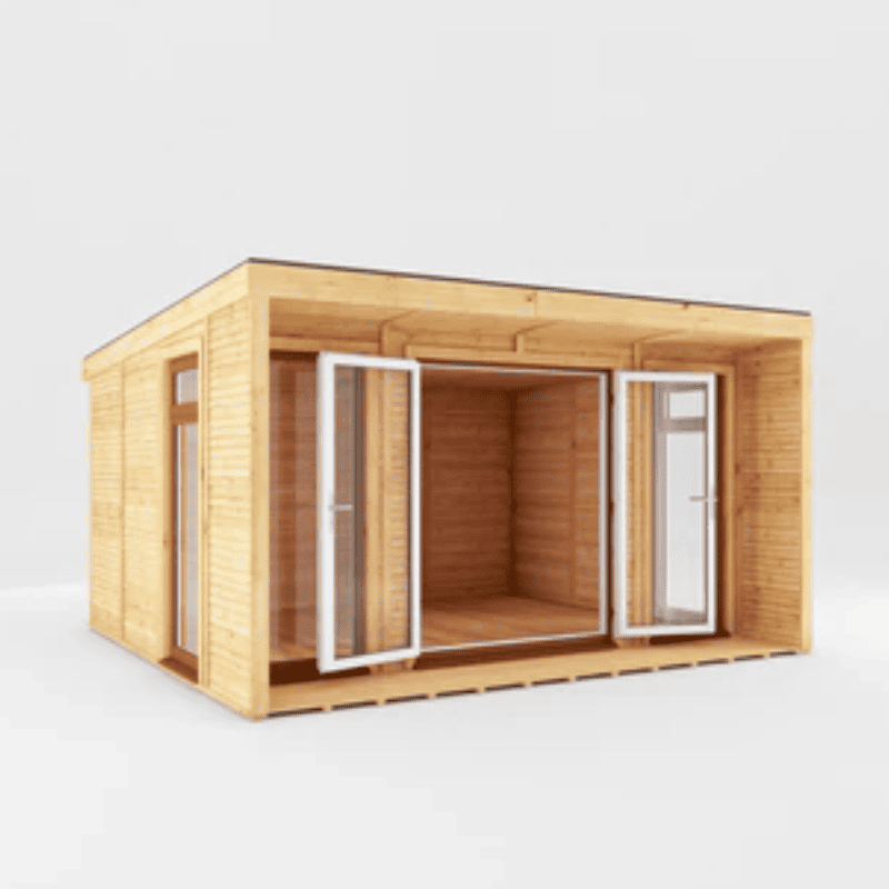 Mercia Creswell 4x3m Insulated Garden Room – Modern UPVC Office & Studio - Vendra Outdoors