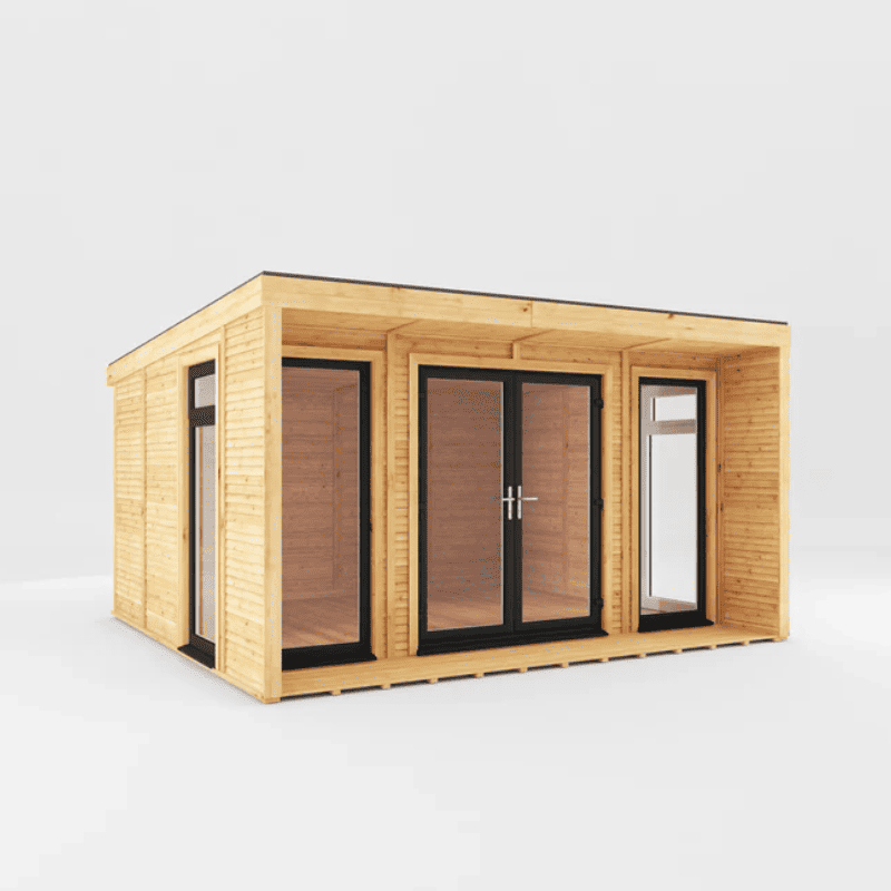 Mercia Creswell 4x3m Insulated Garden Room – Modern UPVC Office & Studio - Vendra Outdoors