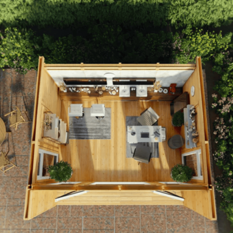 Mercia Creswell 4x3m Insulated Garden Room – Modern UPVC Office & Studio - Vendra Outdoors