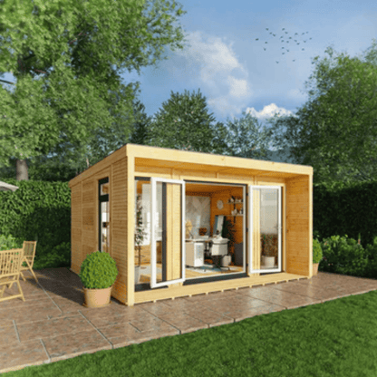 Mercia Creswell 4x3m Insulated Garden Room – Modern UPVC Office & Studio - Vendra Outdoors