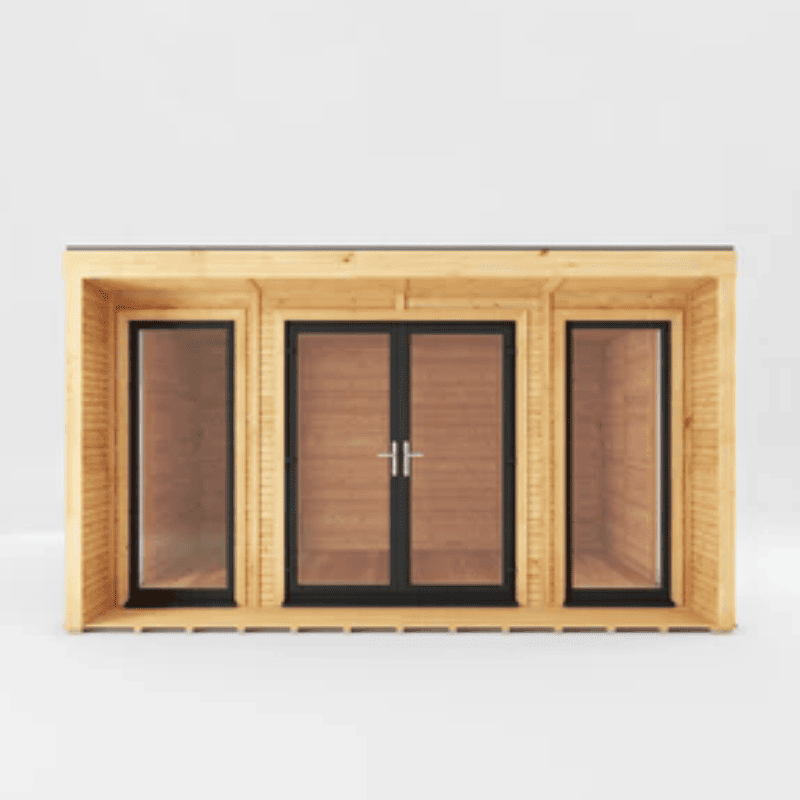 Mercia Creswell 4x3m Insulated Garden Room – Modern UPVC Office & Studio - Vendra Outdoors