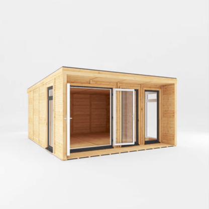 Mercia&nbsp;Creswell&nbsp;4x4m Insulated Garden Room – Modern UPVC Office &amp; Studio