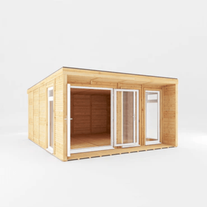 Mercia&nbsp;Creswell&nbsp;4x4m Insulated Garden Room – Modern UPVC Office &amp; Studio