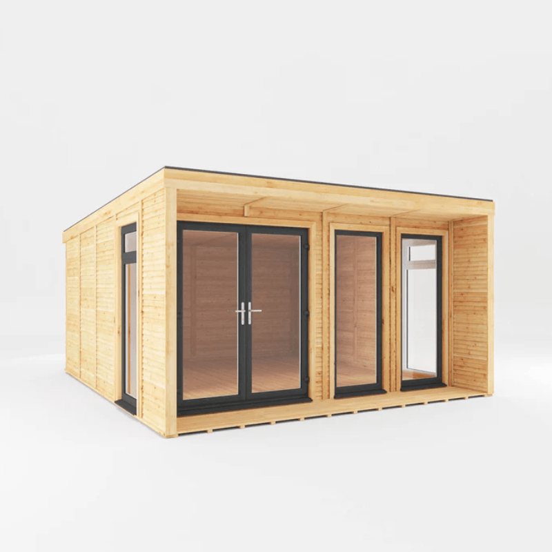 Mercia&nbsp;Creswell&nbsp;4x4m Insulated Garden Room – Modern UPVC Office &amp; Studio