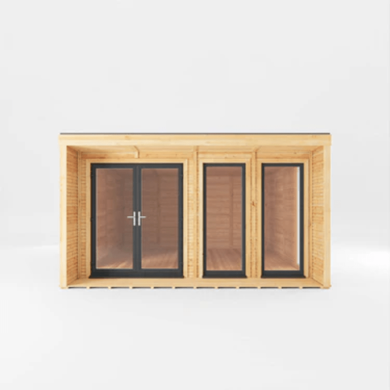 Mercia&nbsp;Creswell&nbsp;4x4m Insulated Garden Room – Modern UPVC Office &amp; Studio