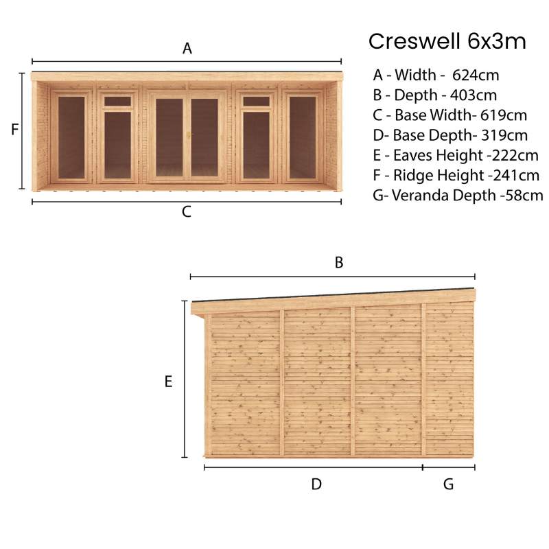 MerciaCreswell6x3mPremiumInsulatedGardenRoom