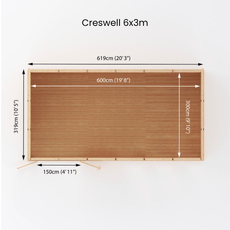 MerciaCreswell6x3mPremiumInsulatedGardenRoom