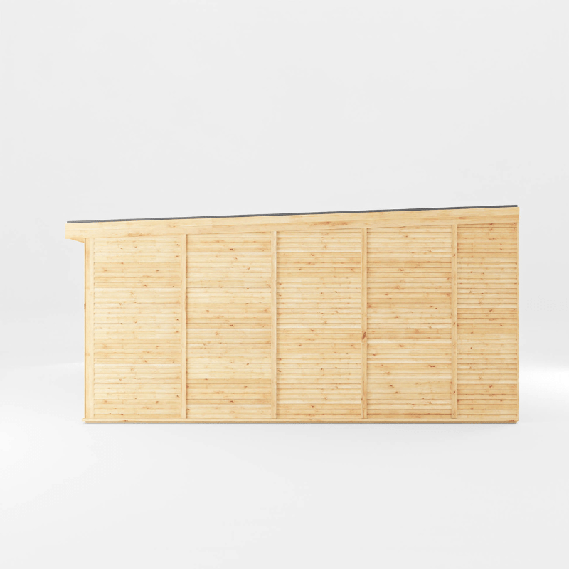 Wooden panel on a white background
