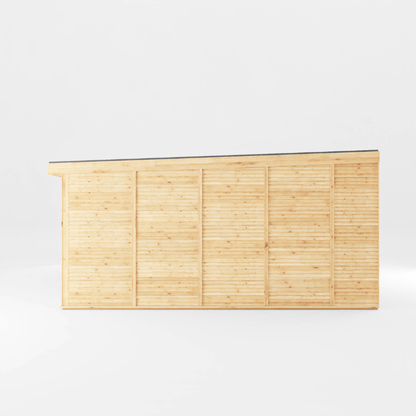 Wooden panel on a white background