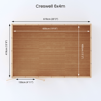 MerciaCreswell6x4mPremiumInsulatedGardenRoom