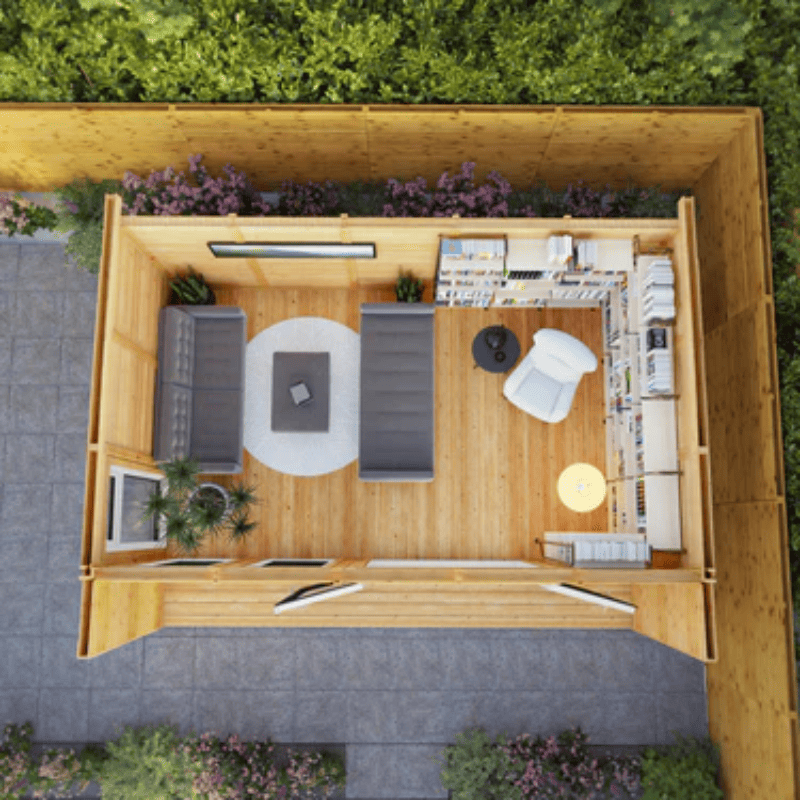 Mercia Edwinstowe 5x3m Insulated Garden Room with UPVC | Modern Home Office, Studio & Retreat