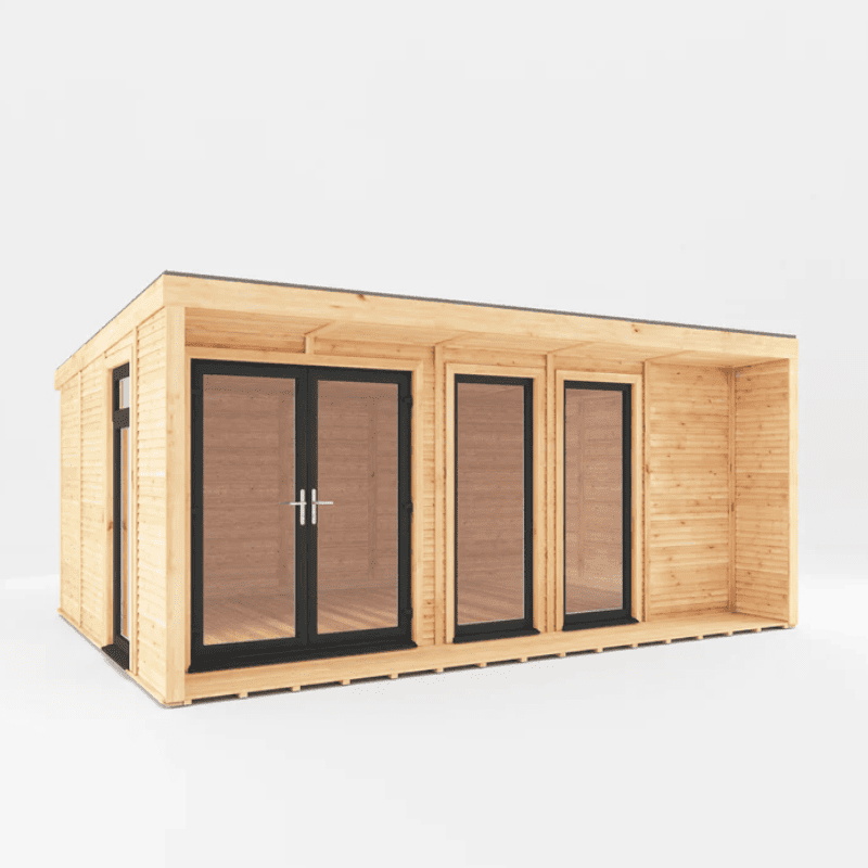 Mercia Edwinstowe 5x3m Insulated Garden Room with UPVC | Modern Home Office, Studio & Retreat