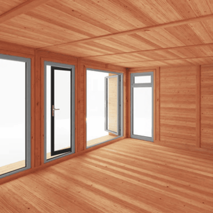 Mercia Edwinstowe 5x3m Insulated Garden Room with UPVC | Modern Home Office, Studio & Retreat