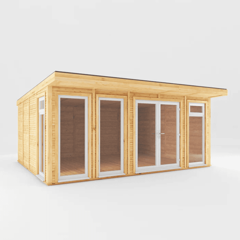 Mercia Edwinstowe 5x4m Insulated Garden Room with UPVC | Modern Home Office, Studio & Retreat.