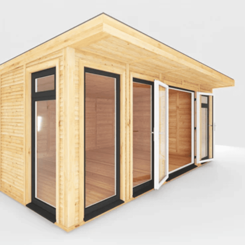 Mercia Edwinstowe 5x4m Insulated Garden Room with UPVC | Modern Home Office, Studio & Retreat.