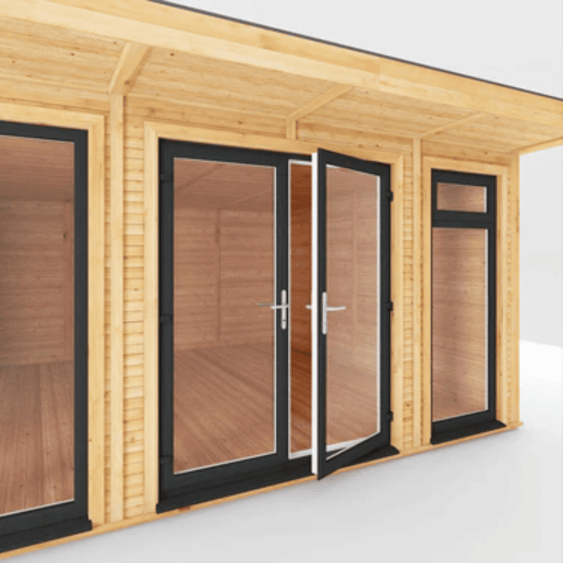 Mercia Edwinstowe 5x4m Insulated Garden Room with UPVC | Modern Home Office, Studio & Retreat.