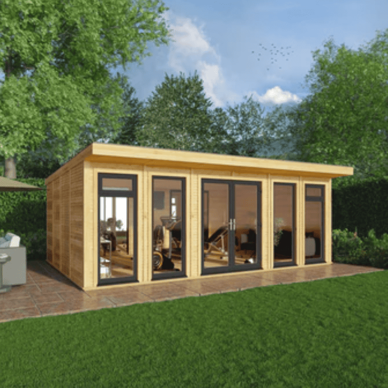 Mercia Edwinstowe 6x4m Insulated Garden Room with UPVC | Modern Home Office, Studio & Retreat