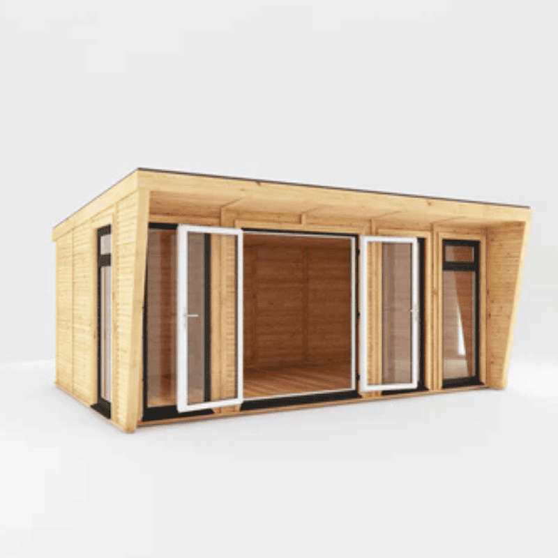 Mercia Harlow 5x3m Insulated Garden Room –UPVC Double Glazed | Luxury All-Season Garden Office, Gym & Studio | Fully Fitted, UK-Made