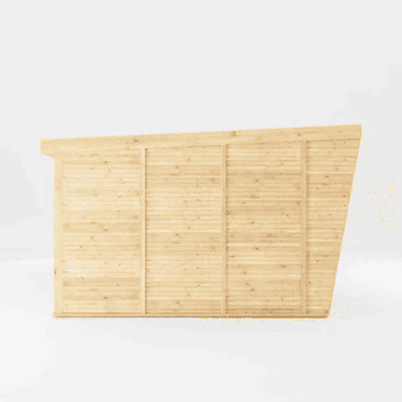 Wooden headboard on a white background