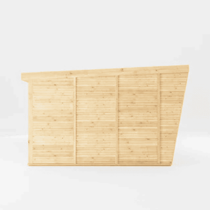 Wooden headboard on a white background