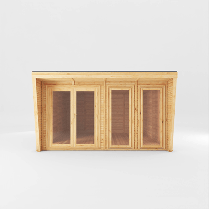 Mercia Harlow Premium Insulated Garden Room 4x4m – Luxury All-Season Double Glazed Garden Office, Gym &amp; Studio | Fully Fitted, UK-Made