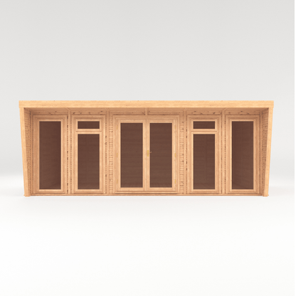 Mercia Harlow Premium Insulated Garden Room 6x4m – Luxury All-Season Double Glazed Garden Office, Gym & Studio | Fully Fitted, UK-Made