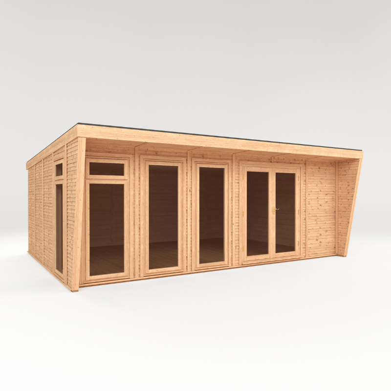 Mercia Harlow Premium Insulated Garden Room 6x4m – Luxury All-Season Double Glazed Garden Office, Gym & Studio | Fully Fitted, UK-Made