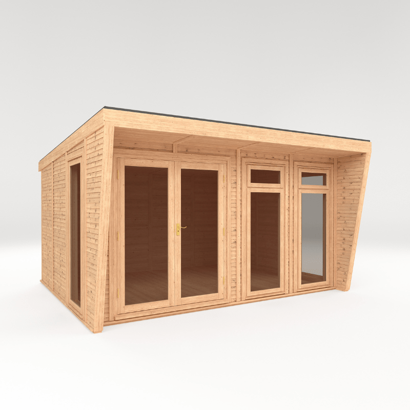 Mercia Harlow Premium Insulated Garden Room Luxury All-Season Double Glazed Garden Office, Gym & Studio | Fully Fitted, UK-Made 4x3m
