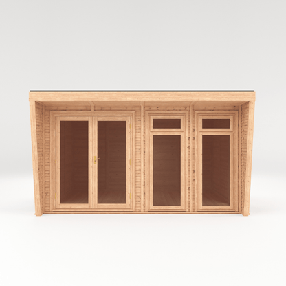 Mercia Harlow Premium Insulated Garden Room Luxury All-Season Double Glazed Garden Office, Gym & Studio | Fully Fitted, UK-Made 4x3m