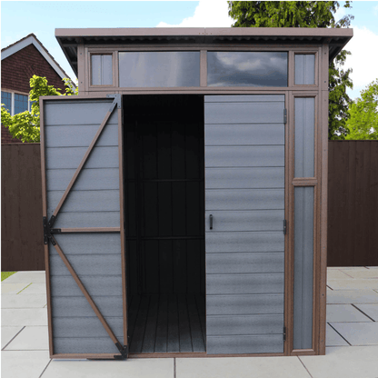 Mercia Premium Composite Pent Shed  7x7| Weatherproof, Maintenance-Free Garden Storage