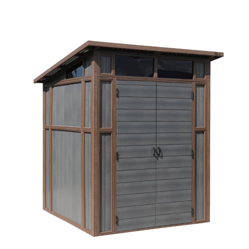 Mercia Premium Composite Pent Shed  7x7| Weatherproof, Maintenance-Free Garden Storage