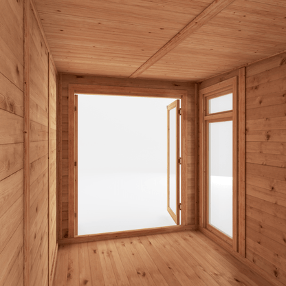 Mercia Premium Insulated Garden Room with Side Shed – Double Glazed Home Office