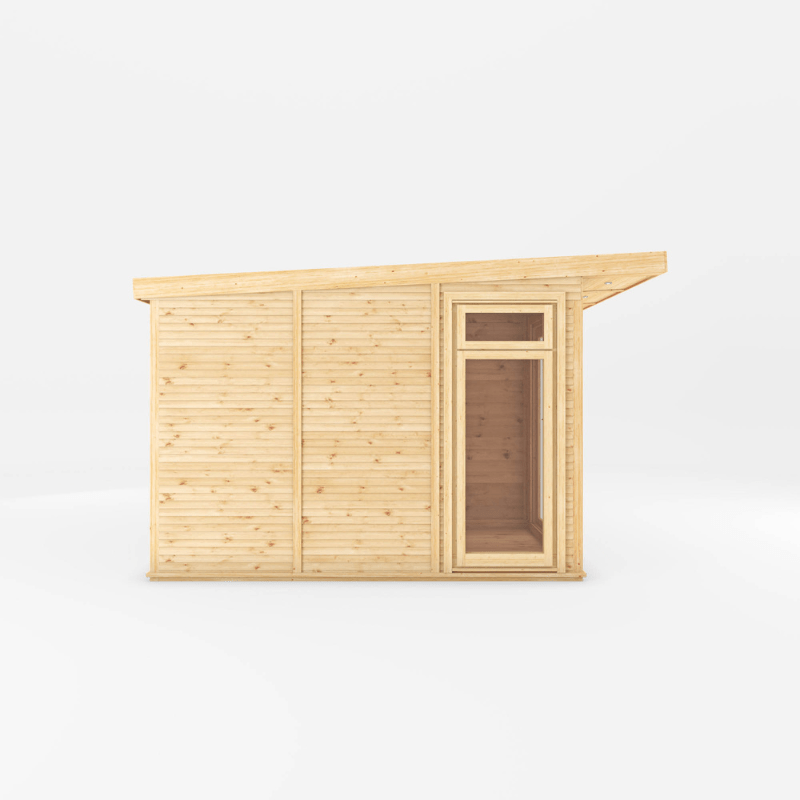 Mercia Premium Insulated Garden Room with Side Shed – Double Glazed Home Office