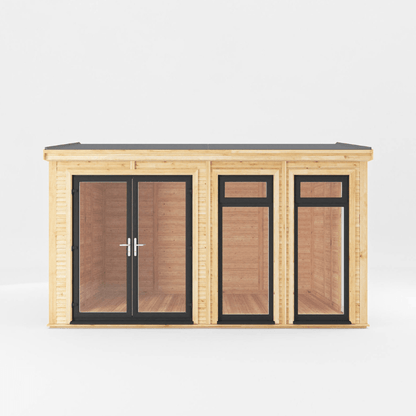 Mercia Rufford 4x3m Insulated Garden Room – UPVC Double Glazed Home Office & Studio