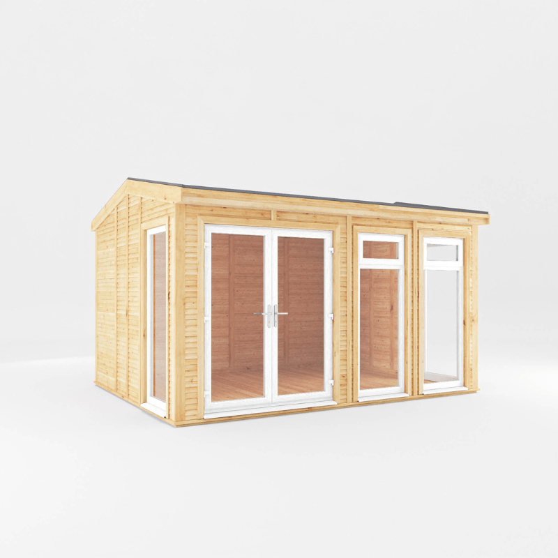 Mercia Rufford 4x3m Insulated Garden Room – UPVC Double Glazed Home Office & Studio