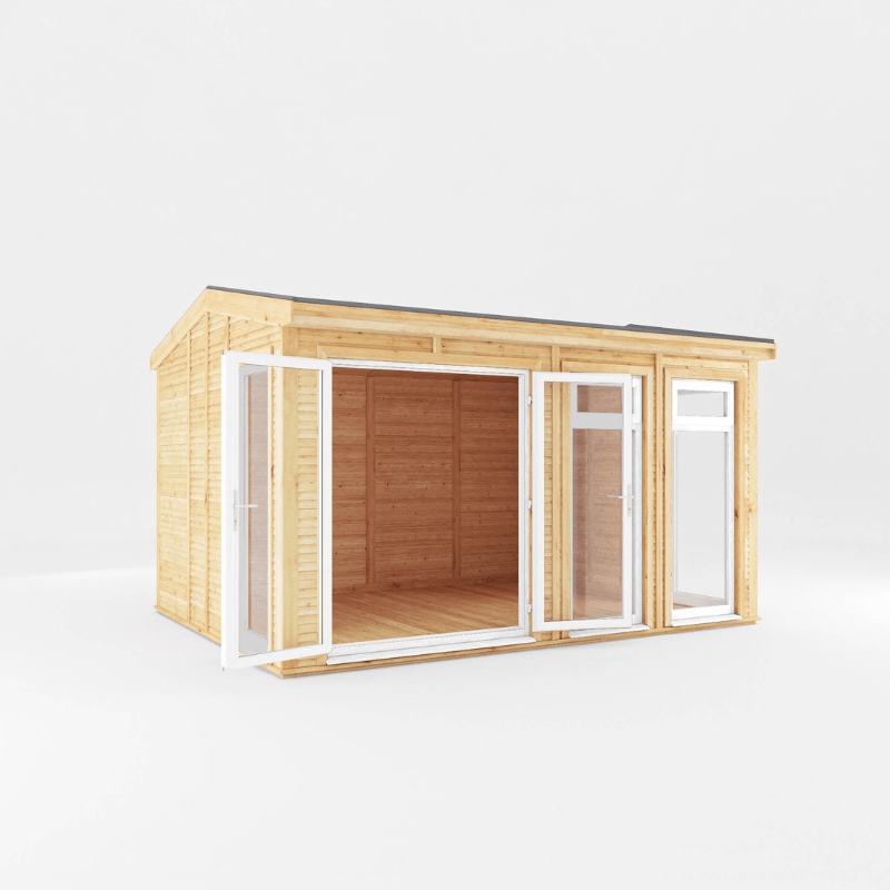 Mercia Rufford 4x3m Insulated Garden Room – UPVC Double Glazed Home Office & Studio
